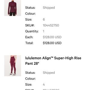 Lululemon align super high rise pant 28’ size 4